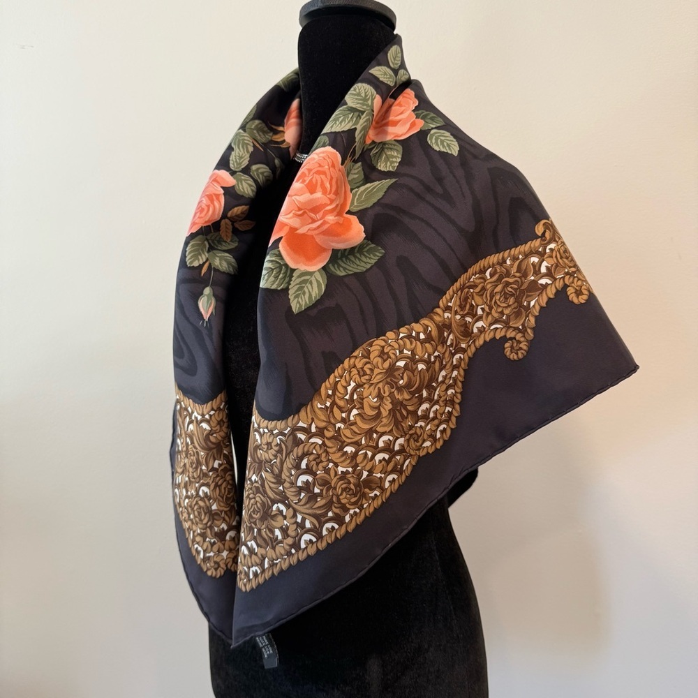 Christian Dior Floral Silk Scarf - Picture 7 of 10